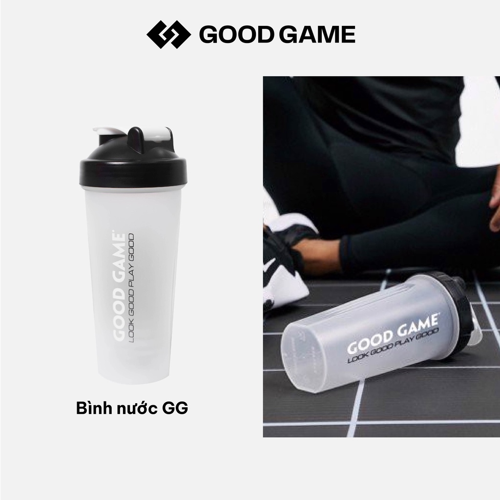 Bình Lắc GOOD GAME Sharker 700ml, Bình Nước Tập Gym Cực Bền [Tặng Quả Lắc Lò Xo + Hộp quà]