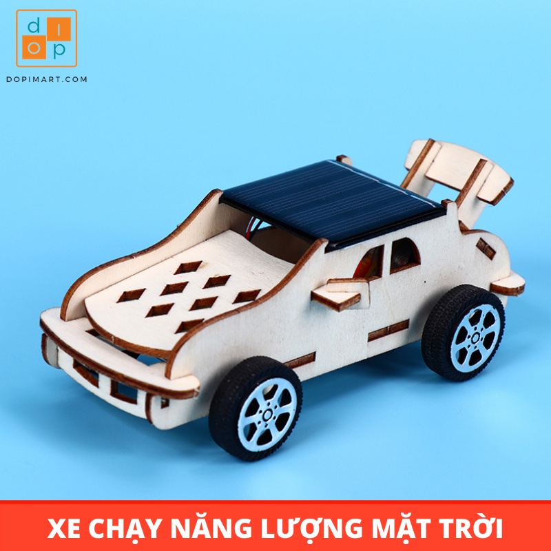 XE MÔ HÌNH BẰNG GỖ CHẠY PIN NĂNG LƯỢNG MẶT TRỜI DIY - STEAM