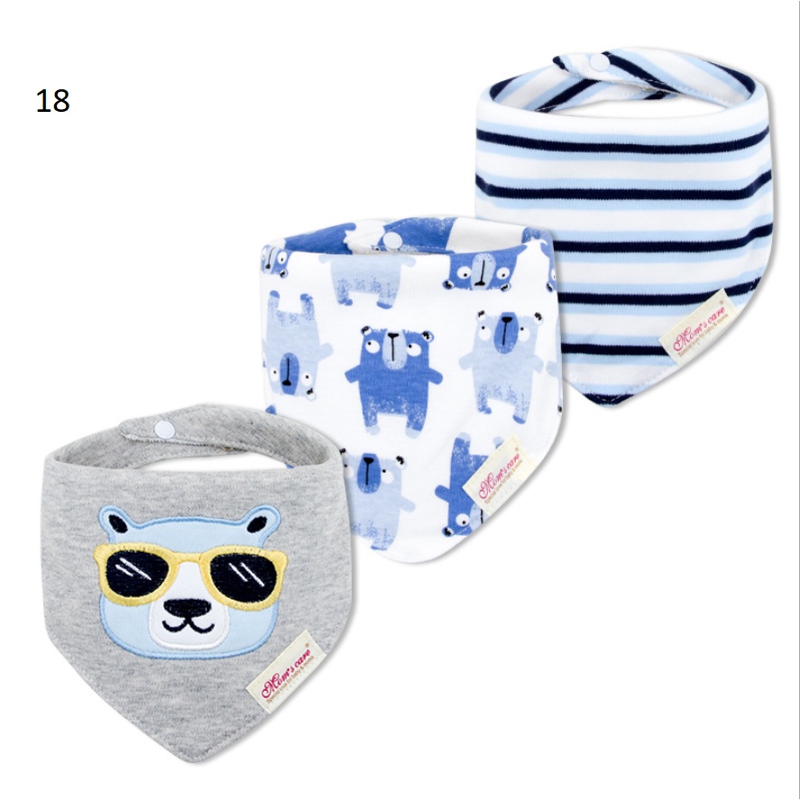 Khăn tam giác Momcare set 3c - Bé Trai