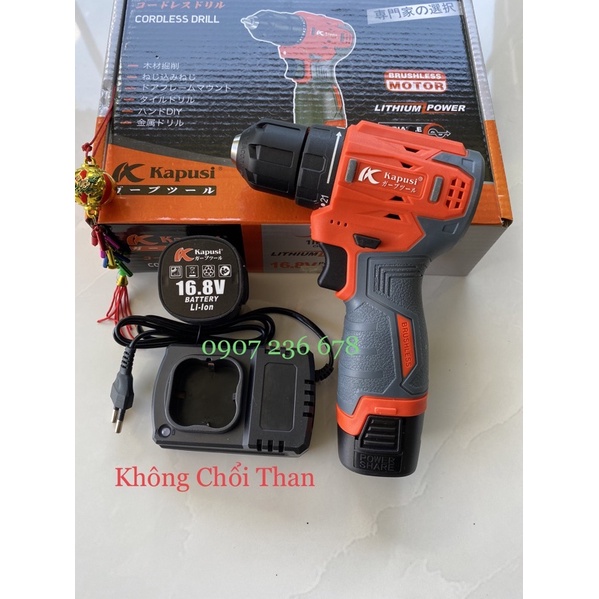 Khoan pin kapusi Nhật Bản 16.8V cao cấp