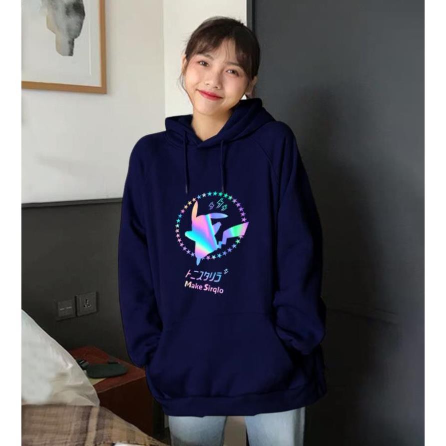 Áo Khoác Nỉ Hoodie Phản Quang Pikachu Ngôi Sao [HÀNG BAO ĐẸP] | BigBuy360 - bigbuy360.vn