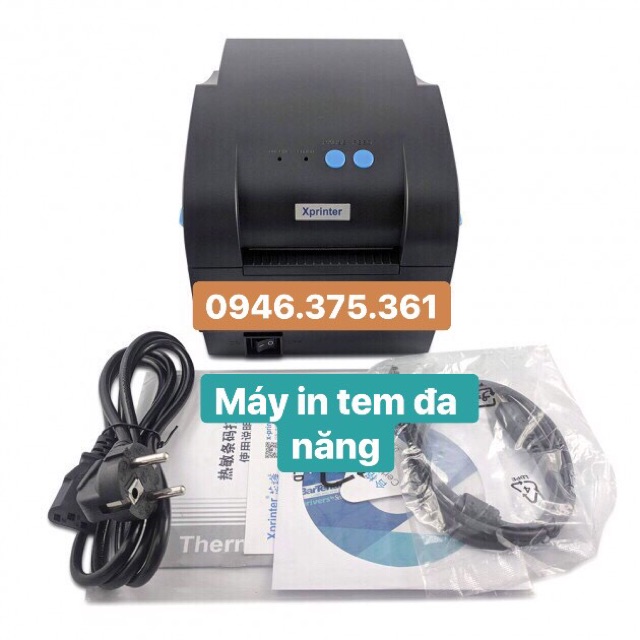 Máy in tem mã vạch kết hợp in hoá đơn đa năng