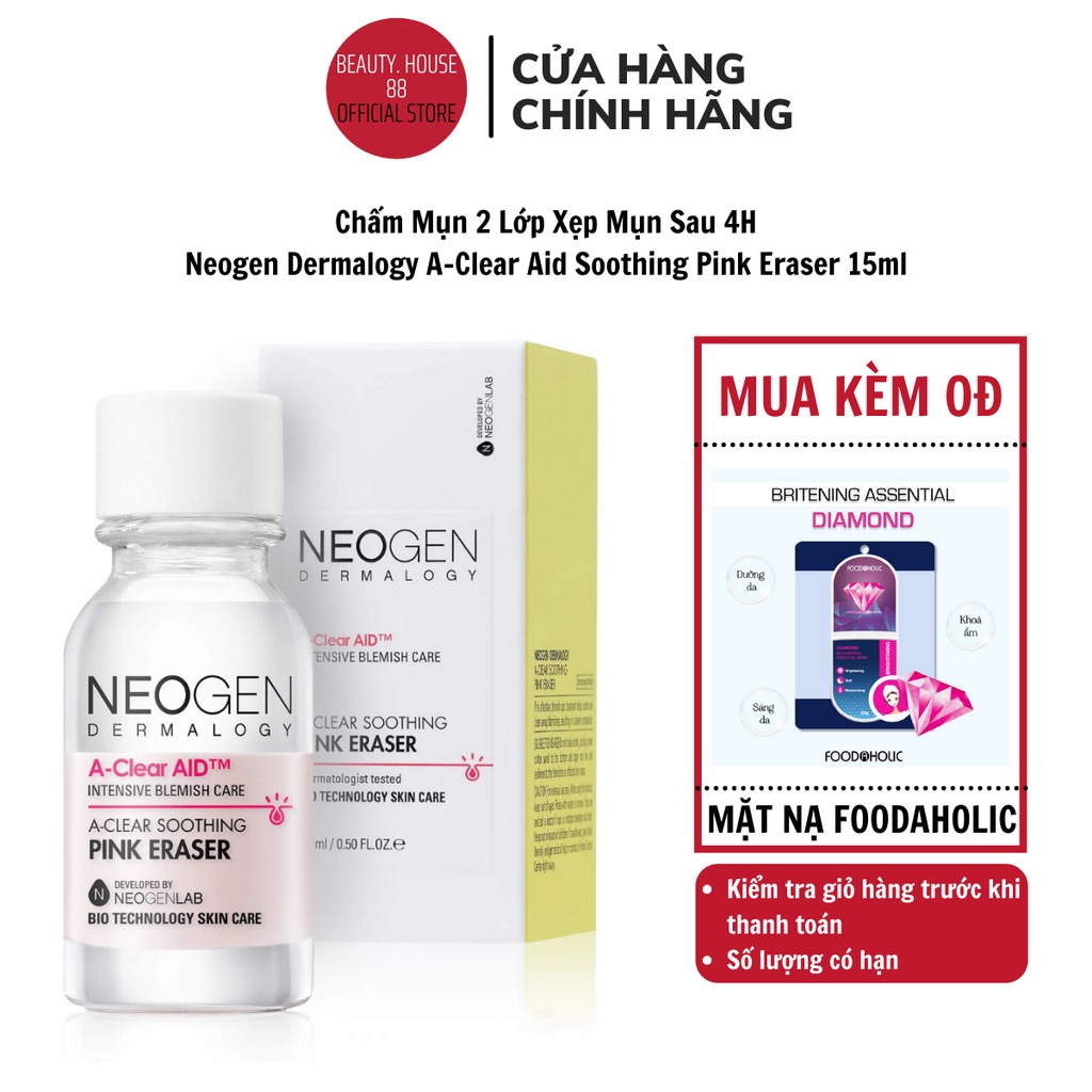 Chấm Mụn Neogen A-clear Soothing Pink Eraser 15ml Xẹp Mụn Giảm Sưng Đỏ Không Gây Kích Ứng 15ml | BigBuy360 - bigbuy360.vn