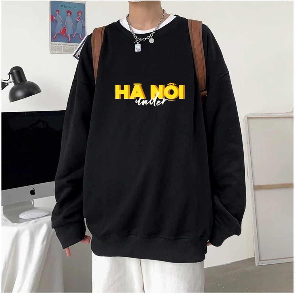 [ HOODIE TREND 2021 ] Áo Hoodie,Áo sweate chất NỈ under Hà Nội, 100% Cotton Nam Nữ Unisex