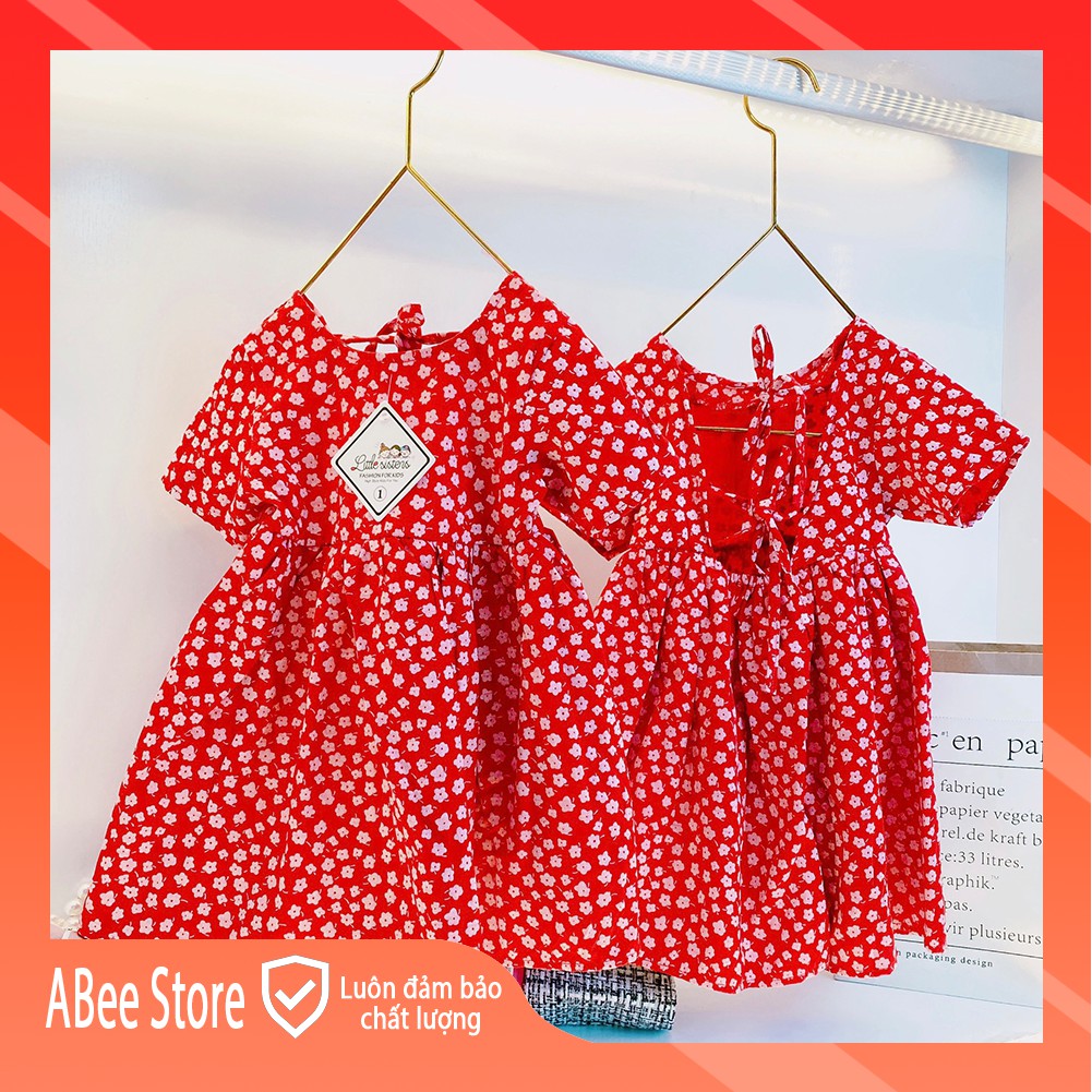 Váy Bé Gái Công Chúa Mùa Hè, Đầm Trẻ Em Tiểu Thư Từ 1 Đến 5 Tuổi Chất Đũi Mát - 8 đến 24kg Abee Store VTE01