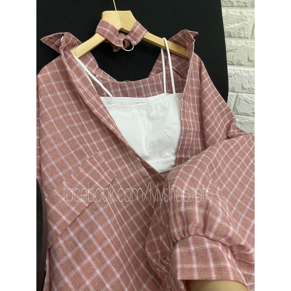 Áo hai dây croptop Lylyshop, áo 2 dây chất thun cotton co dãn có miếng đệm lót ngực