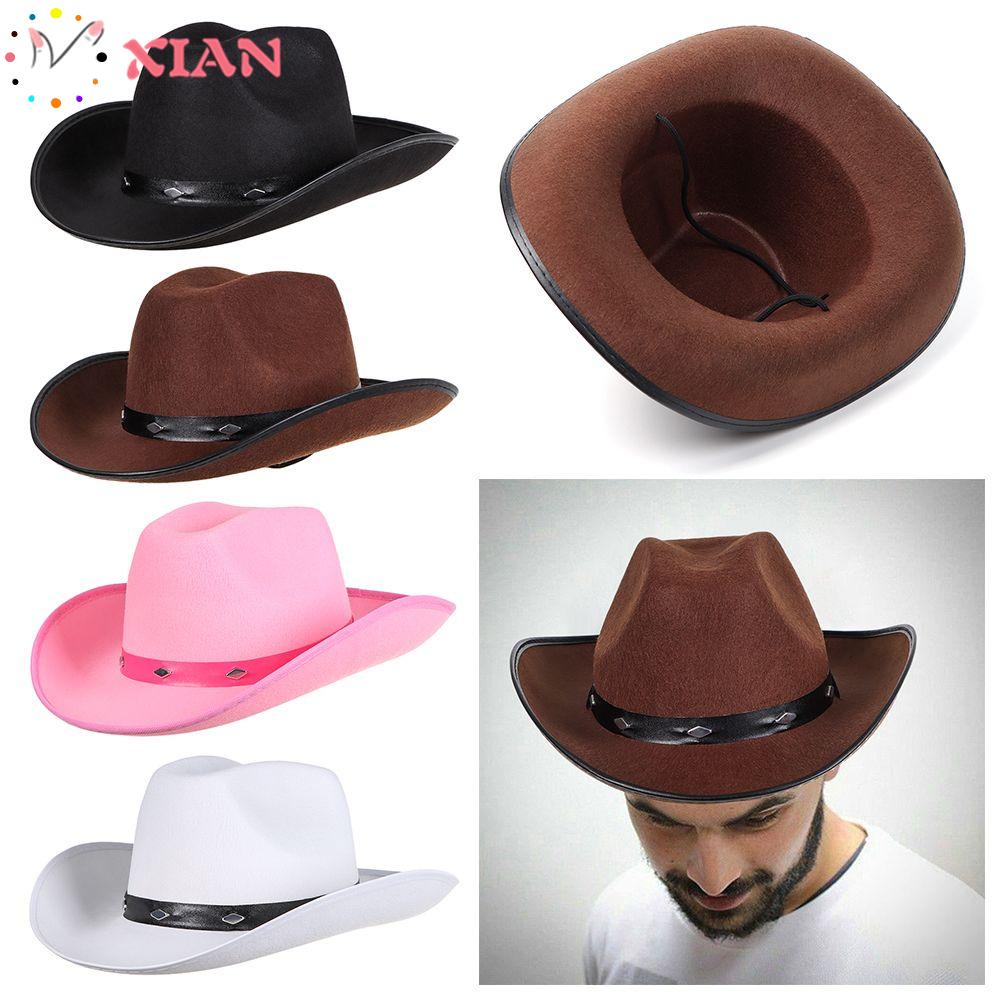 Mũ Cao Bồi Bằng Polyester Nhiều Màu Sắc Thời Trang Phương Tây Cho Nữ