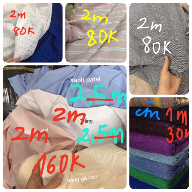 Combo vải các loại(Hồng Liên 319)