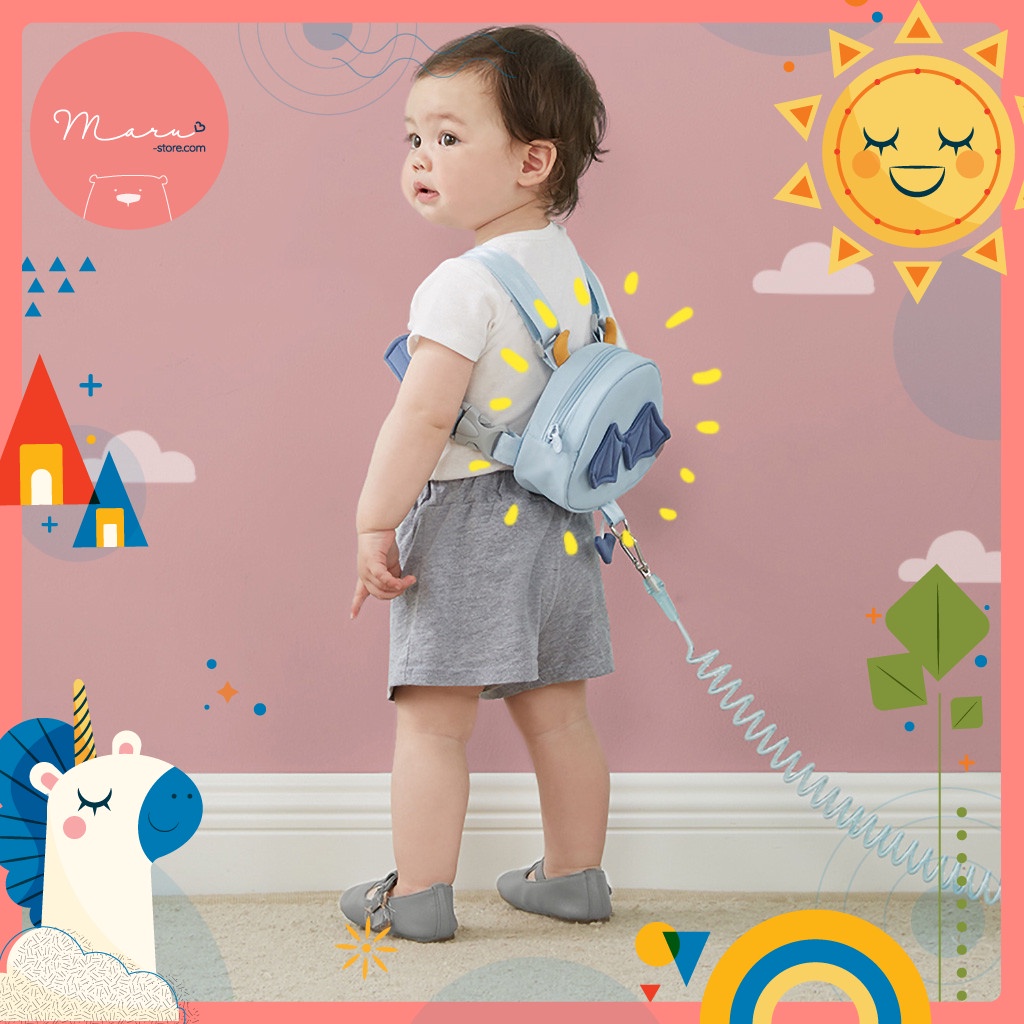 Balo chống đi lạc khoá an toàn | KUB | dây 2m