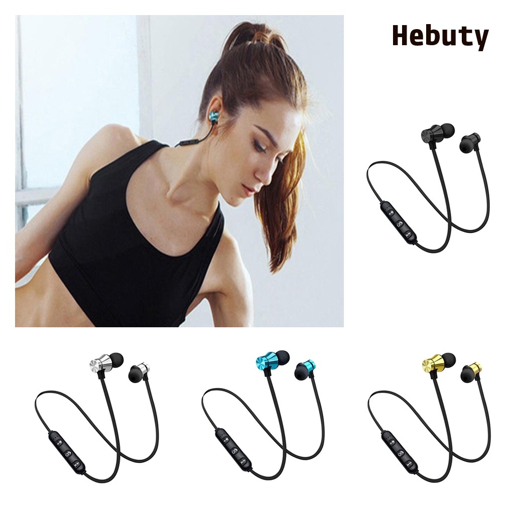 Tai Nghe Bluetooth Nhét Tai Có Dây Vòng Qua Cổ Tích Hợp Mic