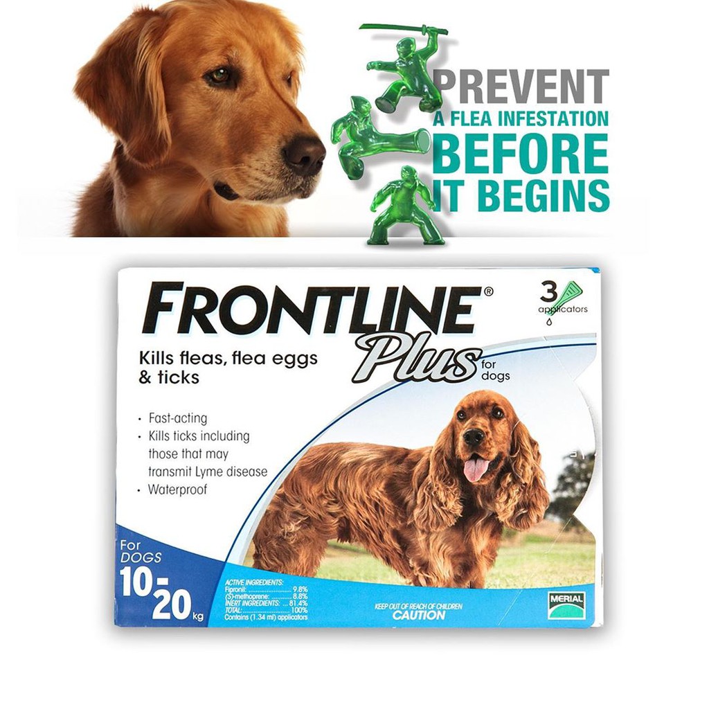 Frontline Plus For Dogs Nhỏ Gáy Phòng Và Trị Ve Rận Bọ Chét Cho Chó 10kg-20kg