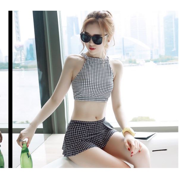 Bikini 2 mảnh kẻ caro - Áo Tắm Đẹp | BigBuy360 - bigbuy360.vn