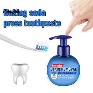 ♦po Soda Fruit Toothpaste Stain Removal Whitening Repairing Gums Fresher Oral Paste