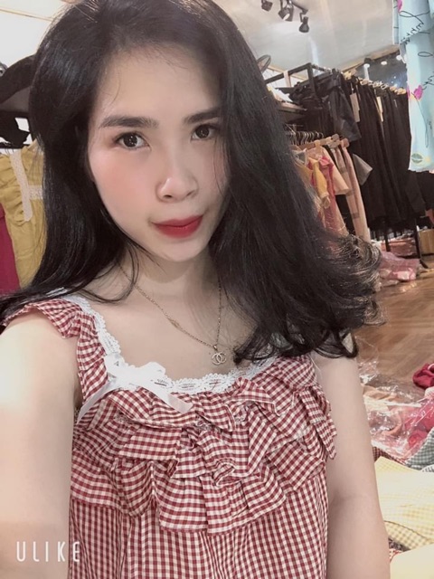 [Giá Hủy Diệt] Bộ Kẻ Đũi Mềm Cổ Bèo Ren Siêu Xinh Hàng Mới Về Cao Cấp | BigBuy360 - bigbuy360.vn