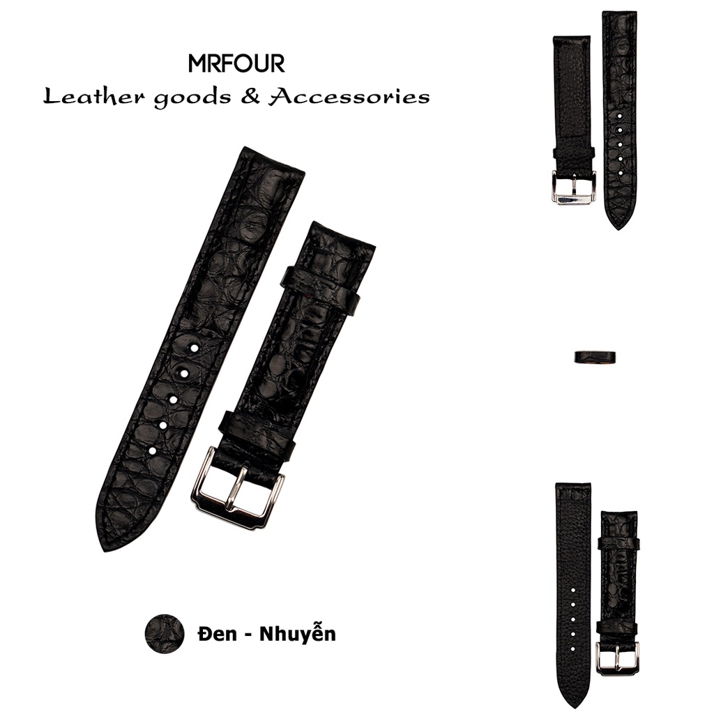 Dây Da Đồng Hồ Nam Nữ Đủ Size 12/14/16/18/19/20/21/22/24 Chất Liệu Da Mềm