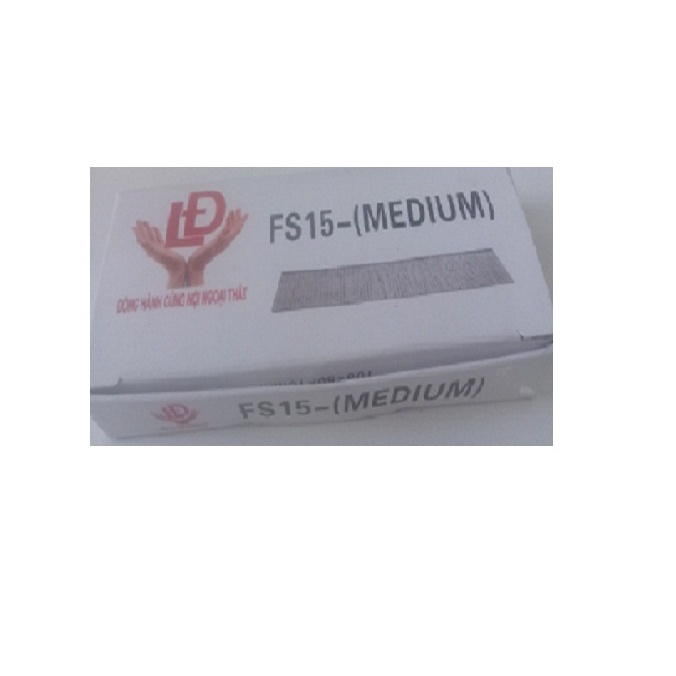 Đinh bắn sắt FS15 - màu Đen - đinh thẳng dài 15mm - ghim xuyên sắt tole inox