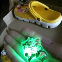 Set 3 Jjibitz stick đèn led gắn dép và balo