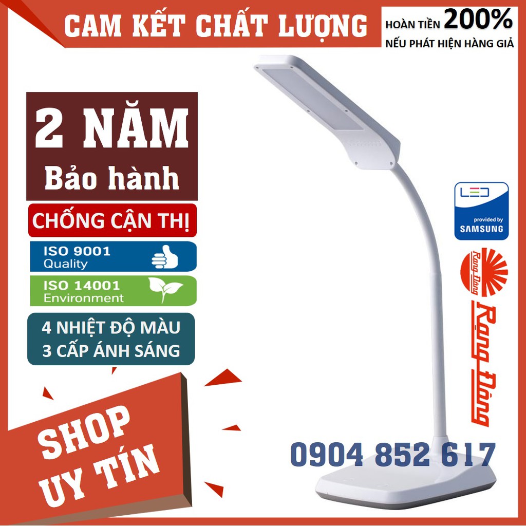 Đèn học chống cận Rạng Đông, 4 màu ánh sáng, 3 cấp ánh sáng RD-RL-36