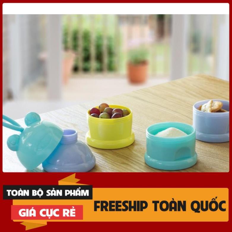 Hộp chia sữa 3 tầng tai gấu có quai