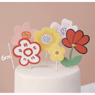 Set 6 que cắm bông hoa sắc màu
