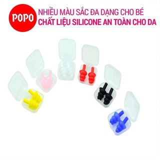 Bộ hai bịt tai EN2 nhỏ gọn,có hộp cho bé cao cấp chống nước khi bơi lộin SHARK Sport