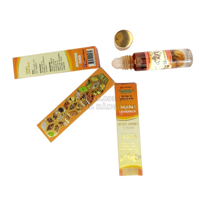 Dầu Lăn Thảo Dược Nhân Sâm 26 Vị OTOP Herbal Liquid Balm