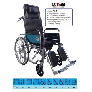 Xe Lăn Ngả Cao Cấp Lucass X7