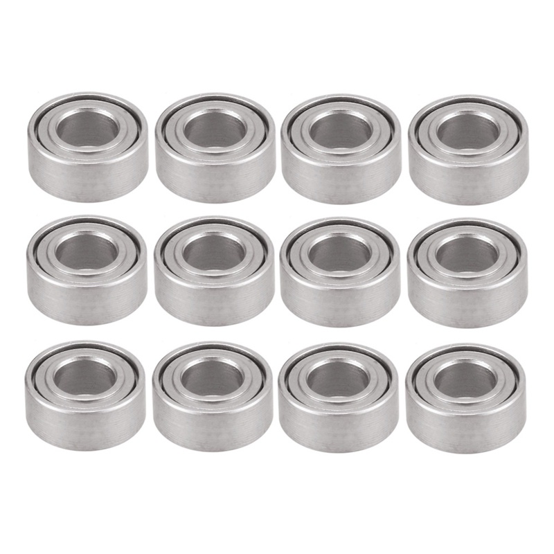Bộ 12 Vòng Bi Thép 3X6X2mm Cho Xe Điều Khiển Từ Xa WPL C14 C24 C34 C44 MN D90 MN-90 MN99S