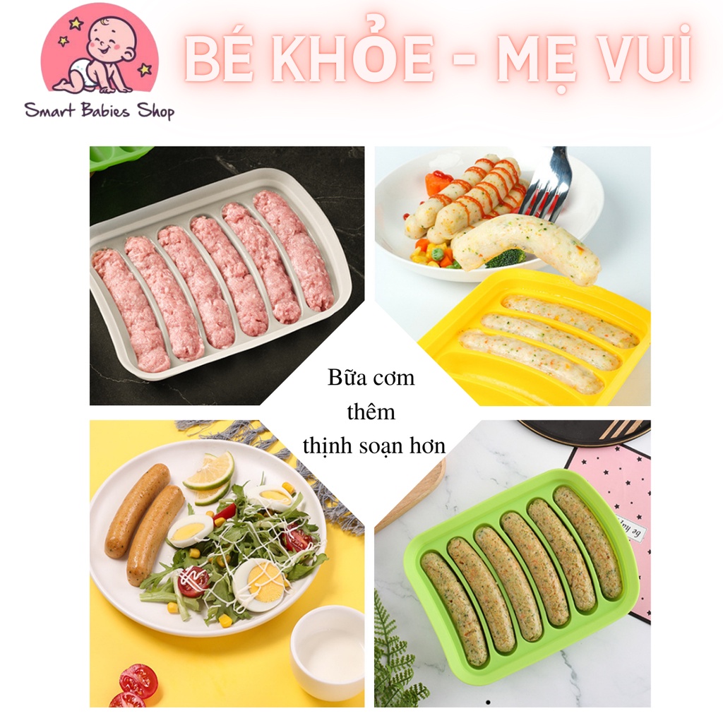 Khuôn Làm Bánh - Xúc Xích,Khuôn Bánh - Xúc Xích Silicon Cho Bé Ăn Dặm