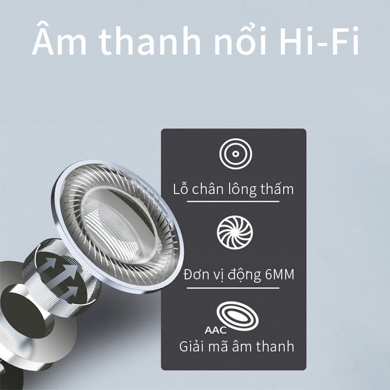 Tai nghe Bluetooth C10-1 Tai nghe không dây mini TWS Bluetooth 5.0 cho Android iPhone iOS