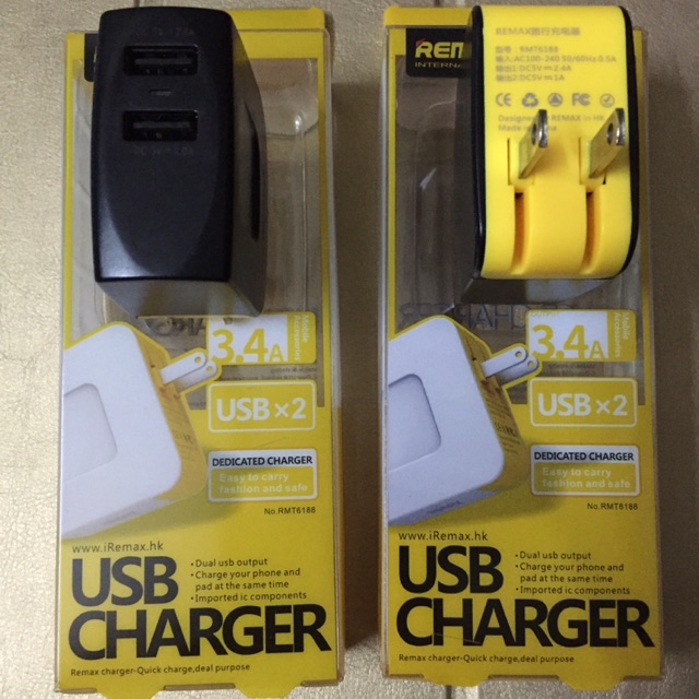 Cốc sạc Remax 3.4A - 2 cổng USB