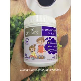 Bột tăng chiều cao Bio Island Lysine Stage 1 150gr Úc