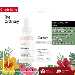 Serum tẩy tế bào chết sáng da, mờ thâm Lactic 5% Acid + HA The Ordinary 30ml
