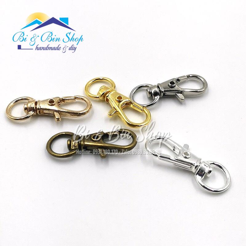 5 Móc Khóa Càng Cua Gắn Móc Chìa Khóa, Móc Dây Đeo Túi Xách Nhỏ, Làm Phụ Kiện Handmade