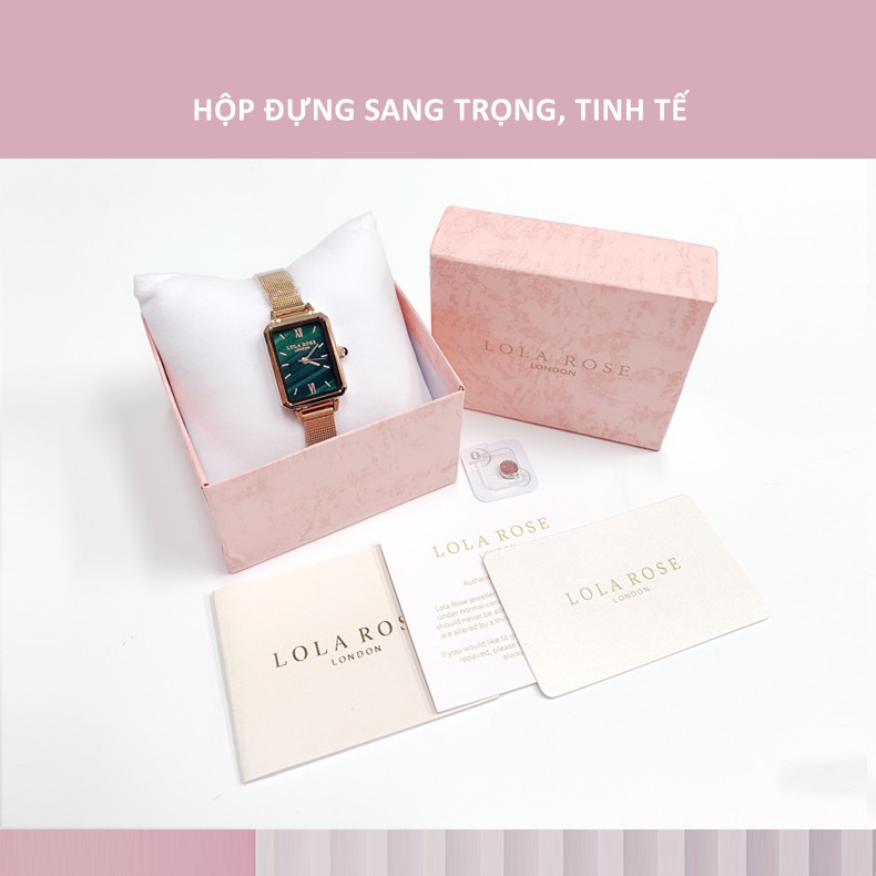 Đồng hồ thời trang nữ Lolarose dây kim loại đá bảo thạch cao cấp bảo hành 2 năm LR4122 | BigBuy360 - bigbuy360.vn