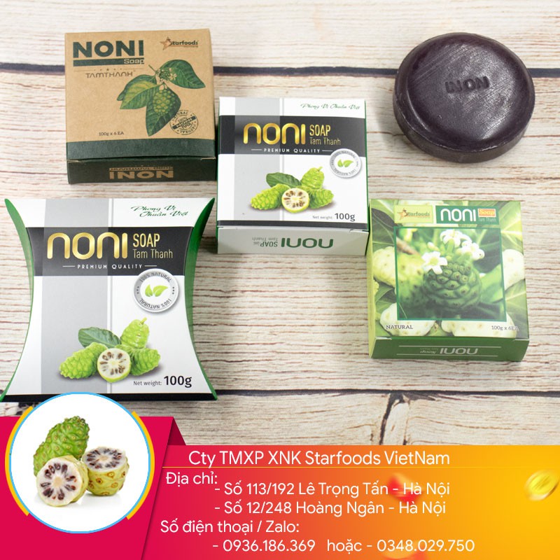 set 06 xà bông nhàu noni - quà tặng xuất khẩu hàn quốc