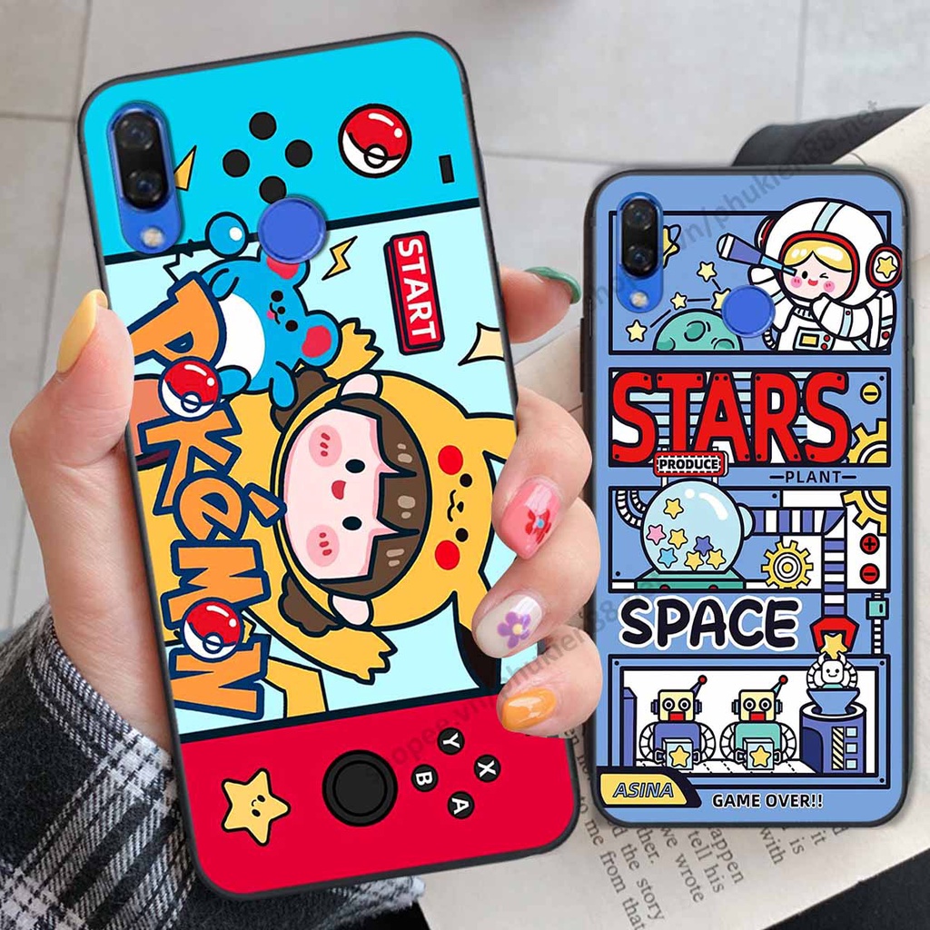 Ốp lưng Huawei Nova 3 / Nova 3i / Nova 3e hình phi hành gia, roro jump, điện tử dễ thương - Giá rẻ tốt nhất