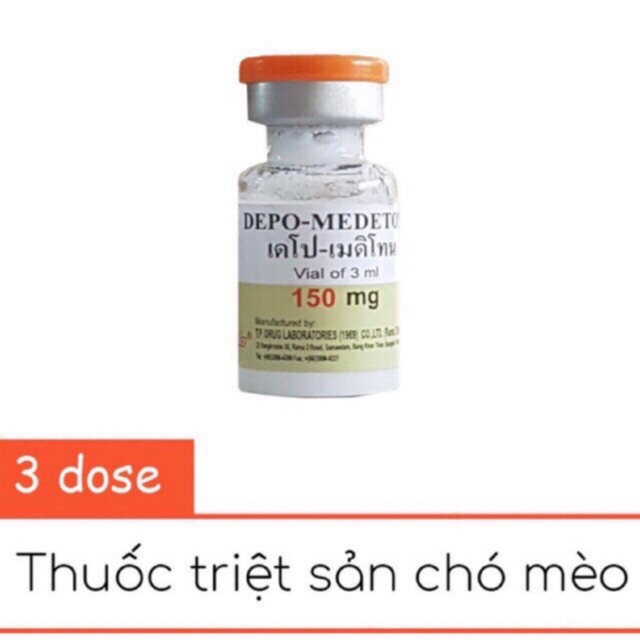 Chích Triệt Sản Chó Mèo 150mg