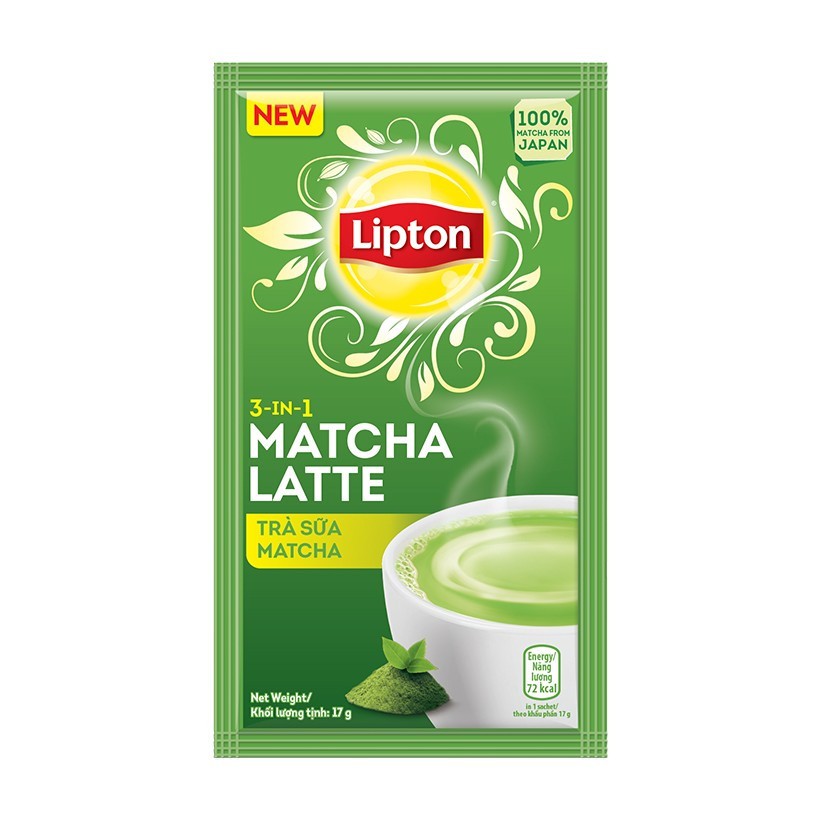 Hộp Trà Sữa Lipton Matcha - 1005627 (8 Gói x 17g)