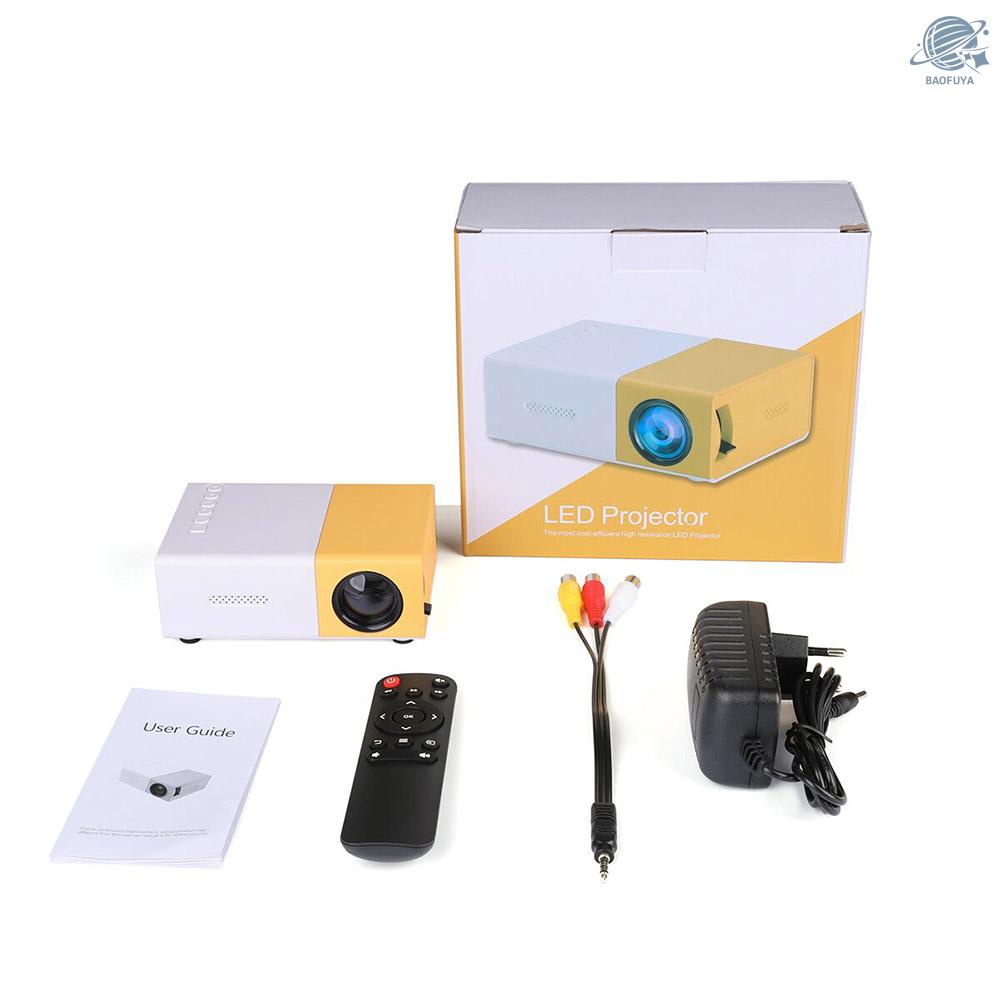Máy Chiếu Led Mini 720p / 1080p Hỗ Trợ Hd / Av / Usb / 3.5mm Tiện Dụng