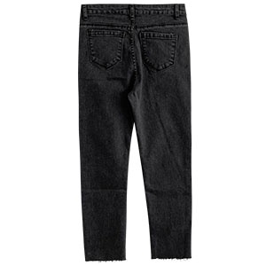 Quần jean bó cắt gấu basic 8141