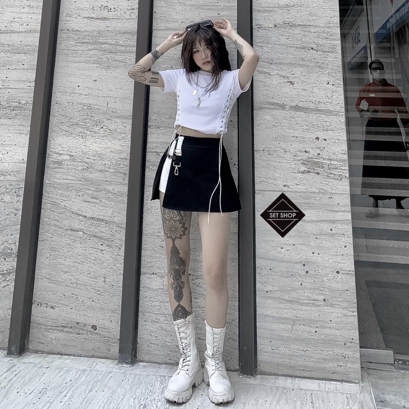 Áo croptop đan dây sườn | BigBuy360 - bigbuy360.vn