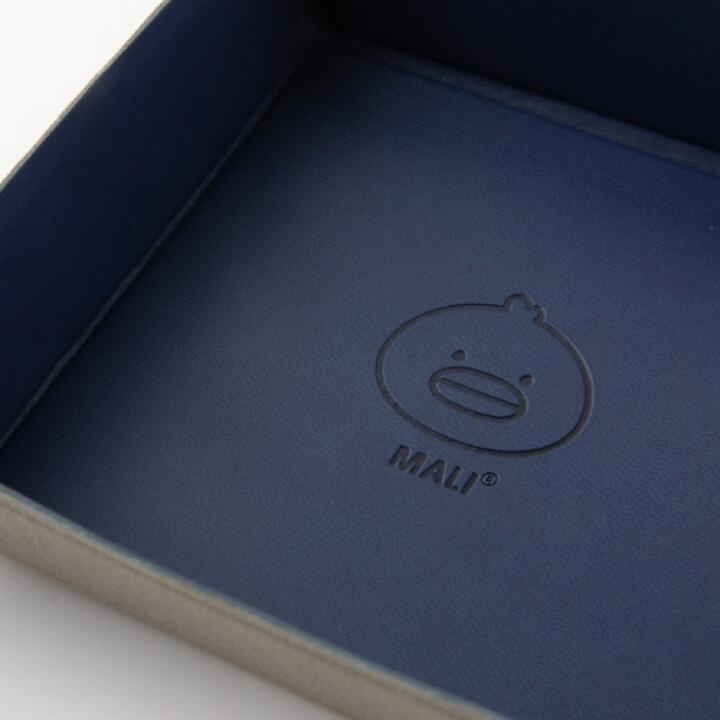 Khay Đựng ARTBOX Hàn Quốc Bằng Da Màu Xanh Navy Họa Tiết Mali