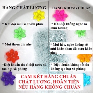 Gel khử mùi bồn cầu hình hoa (hàng chất lượng), chất tẩy bồn cầu, khử mùi toilet hương cam,lavender,chanh,hoa hồng