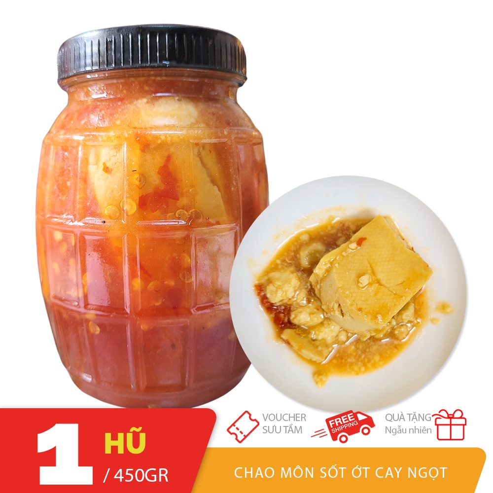 Hũ 450gr chao môn béo ngậy sốt ớt cay cay mặn ngọt
