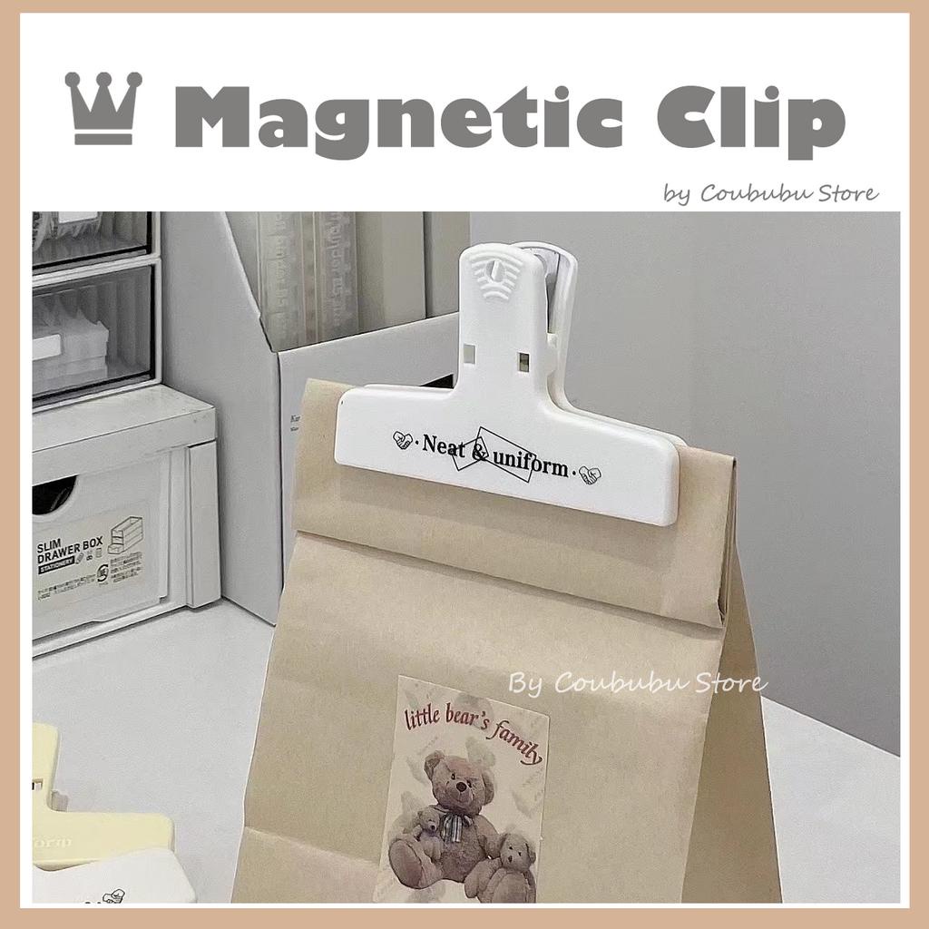 ✿Áo Thun Coububu Coububu In Hình Cá Tính✿ Kẹp Từ Tính Bằng Nhựa Đuôi Dài Chuyên Dụng Cho Tài Liệu / Sổ Tay