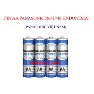 Pin AA 1.5v PANASONIC vỉ 4 viên R6UT/4S vỉ 4 viên