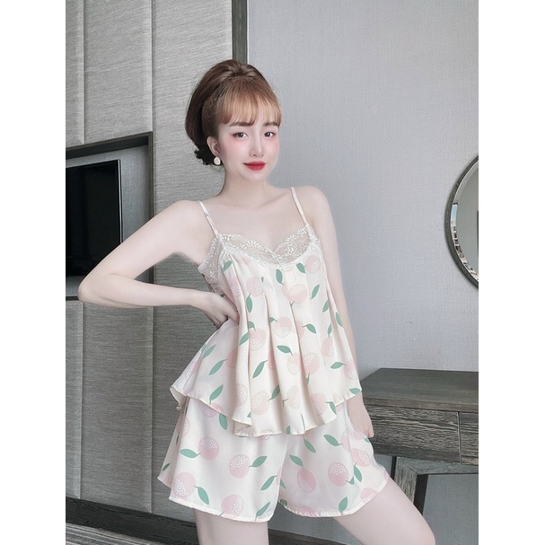 BỘ 2 DÂY LỤA MANGO PHỐI REN SIÊU QUYẾN RŨ- Big Size