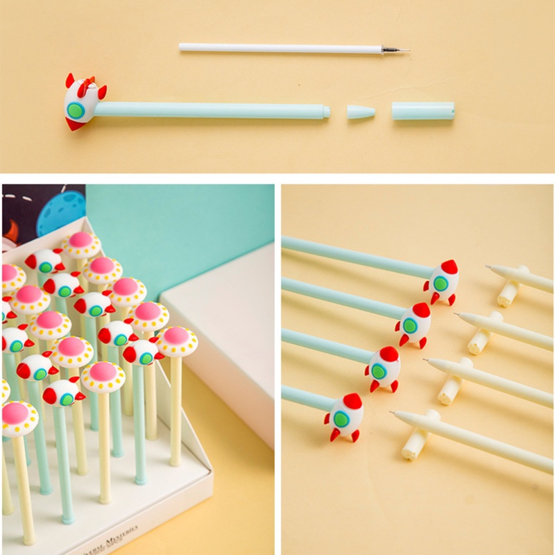 Set 2 Bút Mực Đen Kiểu Dáng Hoạt Hình Cho Học Sinh