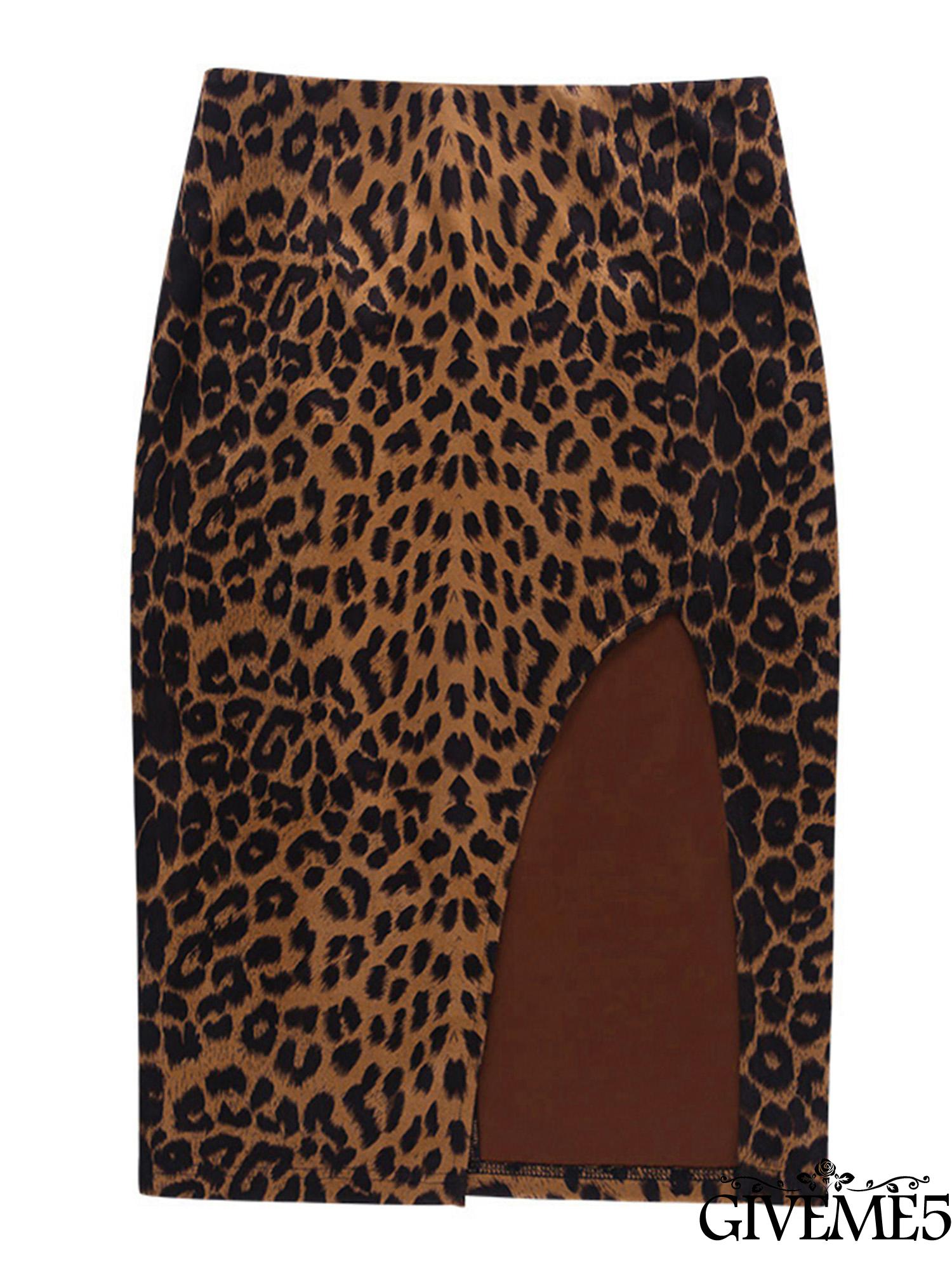 Chân Váy Xẻ Tà Họa Tiết Da Báo Thời Trang Cá Tính Cho Nữ | BigBuy360 - bigbuy360.vn